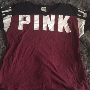 Victoria’s Secret pink jersey shirt